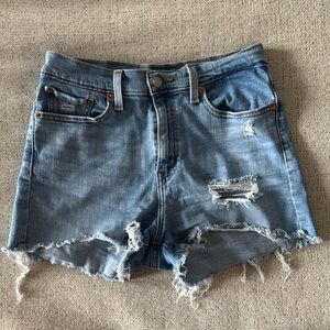 Levi’s high rise jean shorts